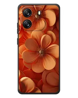 Чохол для Blackview Wave 6C з картинкою «Помаранчева макро квітка»