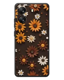 Чохол для Blackview Wave 6C з картинкою «Візерунок з маленьких соняшників»