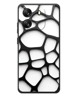 Чехол для Blackview Wave 6C с картинкой «Белая объемная сетка» Чехол для Blackview Wave 6C с картинкой «Белая объемная сетка»