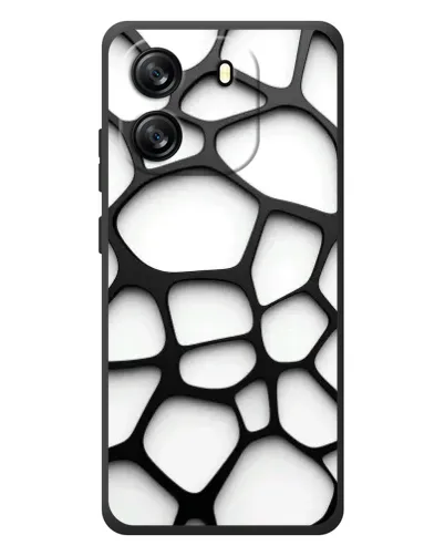 Чехол для Blackview Wave 6C с картинкой «Белая объемная сетка» Чехол для Blackview Wave 6C с картинкой «Белая объемная сетка»