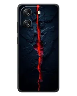 Чехол для Blackview Wave 6C с картинкой «Kрасная лавовая трещина»