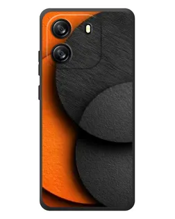 Чехол для Blackview Wave 6C с картинкой «Геометрия оранжевых кругов»