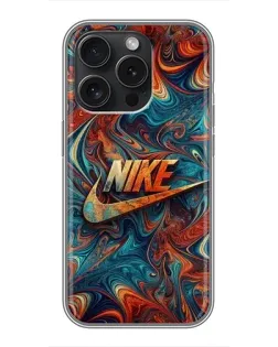 Чехол для Blackview Wave 9C с картинкой «Nike в абстракции»