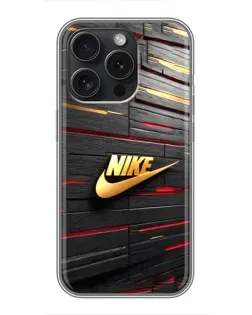 Чехол для Blackview Wave 9C с картинкой «Золотой Nike на металле»