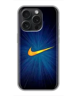 Чехол для Blackview Wave 9C с картинкой «Синий пульс Nike»