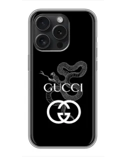 Чохол для Blackview Wave 9C з картинкою «Gucci — срібна змія»