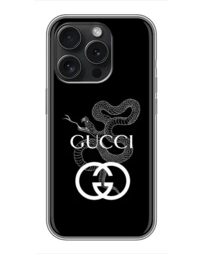 Чохол для Blackview Wave 9C з картинкою «Gucci — срібна змія»