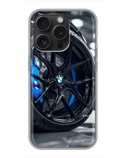 Чехол для Blackview Wave 9C с картинкой «Колесо BMW вблизи»