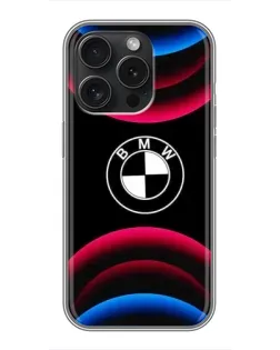 Чехол для Blackview Wave 9C с картинкой «Логотип BMW и неоновые дуги»