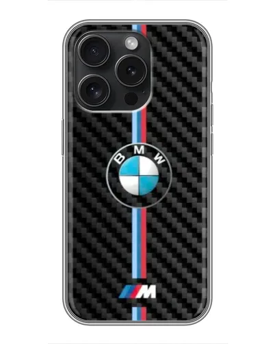 Чехол для Blackview Wave 9C с картинкой «Эмблема BMW и карбон»