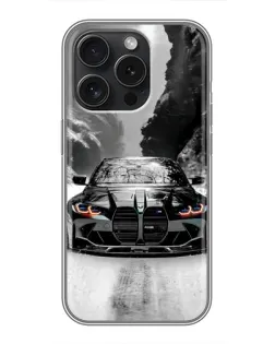 Чехол для Blackview Wave 9C с картинкой «BMW — акварельный дрифт»