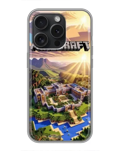 Чохол для Blackview Wave 9C з картинкою «Minecraft панорама»