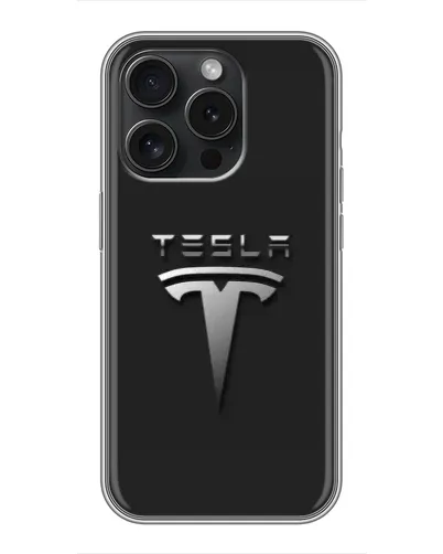Чехол для Blackview Wave 9C с картинкой «Стальной логотип Tesla»