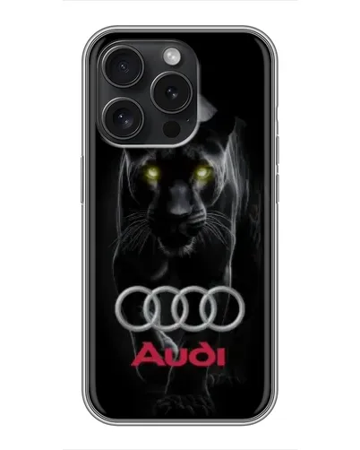 Чехол для Blackview Wave 9C с картинкой «Пантера и Audi»