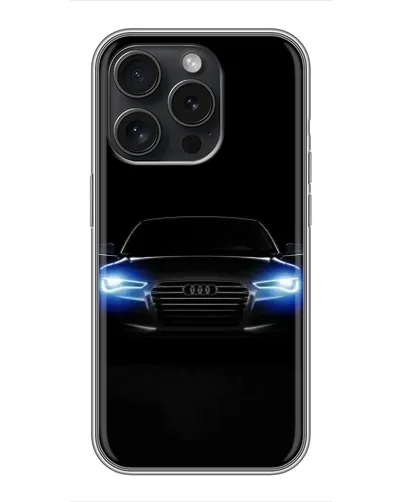 Чехол для Blackview Wave 9C с картинкой «Audi в неоне»