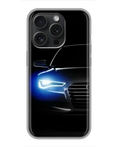 Чехол для Blackview Wave 9C с картинкой «Неоновый взгляд Audi»