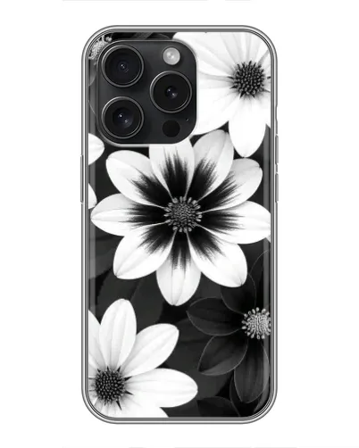 Чохол для Blackview Wave 9C з картинкою «Монохромні айстри»