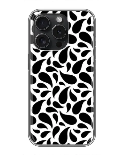 Чехол для Blackview Wave 9C с картинкой «Контрастные черные капли»