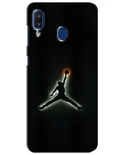 Чехол для Samsung Galaxy a20 2019 (A205F) с картинкой «Jordan Gradient Logo» Чехол для Samsung Galaxy a20 2019 (A205F) с картинкой «Jordan Gradient Logo»