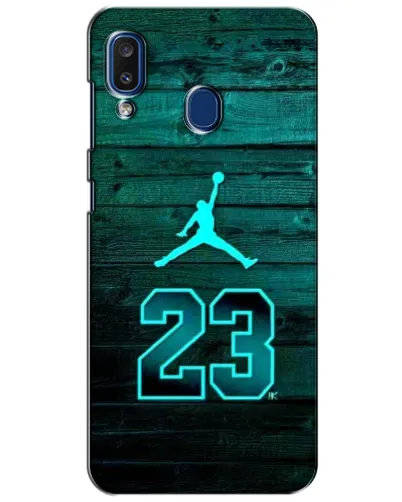 Чехол для Samsung Galaxy a20 2019 (A205F) с картинкой «Jordan Cyan 23» Чехол для Samsung Galaxy a20 2019 (A205F) с картинкой «Jordan Cyan 23»