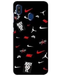 Чехол для Samsung Galaxy a20 2019 (A205F) с картинкой «Nike Mix Pattern»