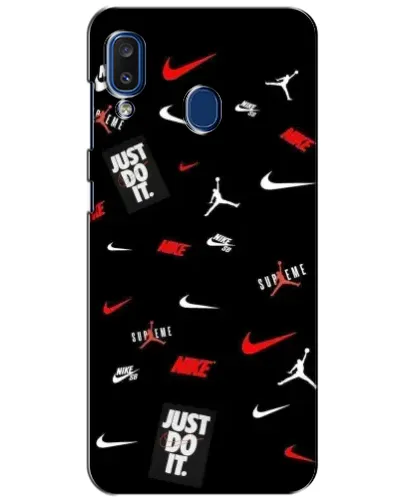 Чехол для Samsung Galaxy a20 2019 (A205F) с картинкой «Nike Mix Pattern» Чехол для Samsung Galaxy a20 2019 (A205F) с картинкой «Nike Mix Pattern»