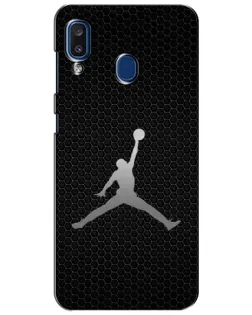 Чехол для Samsung Galaxy a20 2019 (A205F) с картинкой «Jordan Dark Carbon»