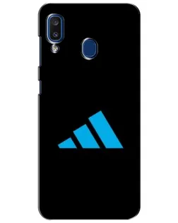 Чехол для Samsung Galaxy a20 2019 (A205F) с картинкой «Adidas Cyan Logo»
