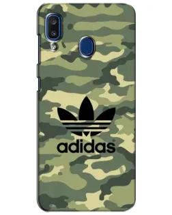Чехол для Samsung Galaxy a20 2019 (A205F) с картинкой «Милитари стиль Adidas»