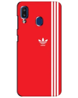 Чехол для Samsung Galaxy a20 2019 (A205F) с картинкой «Красный минимализм Adidas»