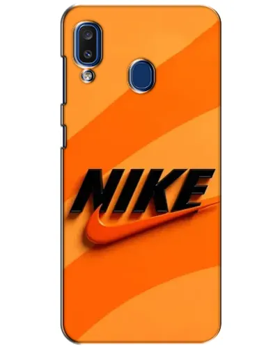 Чехол для Samsung Galaxy a20 2019 (A205F) с картинкой «Оранжевый драйв Nike» Чехол для Samsung Galaxy a20 2019 (A205F) с картинкой «Оранжевый драйв Nike»