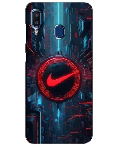Чехол для Samsung Galaxy a20 2019 (A205F) с картинкой «Техногенный стиль Nike» Чехол для Samsung Galaxy a20 2019 (A205F) с картинкой «Техногенный стиль Nike»