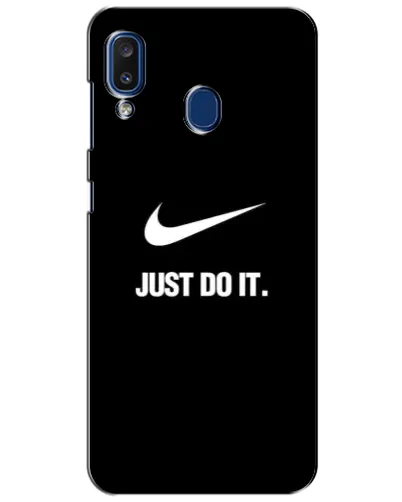 Чехол для Samsung Galaxy a20 2019 (A205F) с картинкой «Классический принт Nike» Чехол для Samsung Galaxy a20 2019 (A205F) с картинкой «Классический принт Nike»