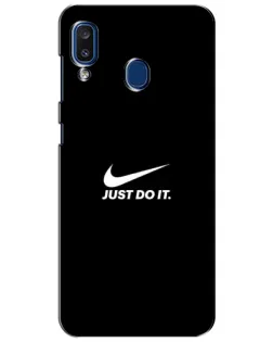 Чехол для Samsung Galaxy a20 2019 (A205F) с картинкой «Минимализм от Nike»