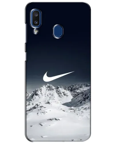 Чехол для Samsung Galaxy a20 2019 (A205F) с картинкой «Nike — зимние горы» Чехол для Samsung Galaxy a20 2019 (A205F) с картинкой «Nike — зимние горы»