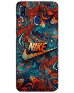 Чехол для Samsung Galaxy a20 2019 (A205F) с картинкой «Nike в абстракции»