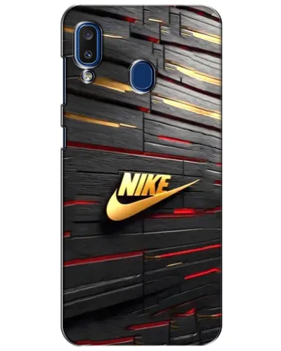 Чехол для Samsung Galaxy a20 2019 (A205F) с картинкой «Золотой Nike на металле» Чехол для Samsung Galaxy a20 2019 (A205F) с картинкой «Золотой Nike на металле»