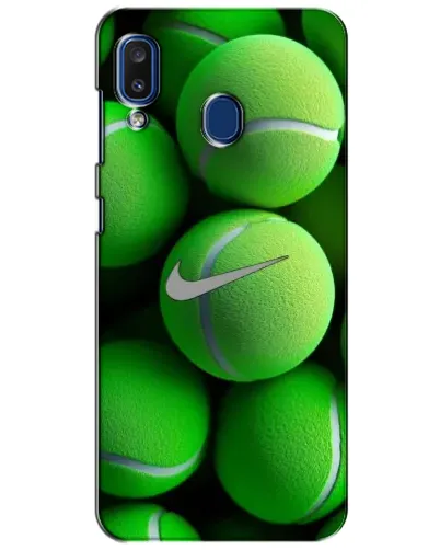 Чехол для Samsung Galaxy a20 2019 (A205F) с картинкой «Теннисные мячи Найк» Чехол для Samsung Galaxy a20 2019 (A205F) с картинкой «Теннисные мячи Найк»