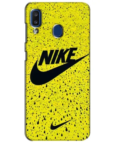 Чехол для Samsung Galaxy a20 2019 (A205F) с картинкой «Желтый текстурный Nike» Чехол для Samsung Galaxy a20 2019 (A205F) с картинкой «Желтый текстурный Nike»