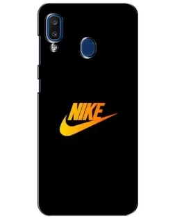 Чохол для Samsung Galaxy a20 2019 (A205F) з картинкою «Золотий логотип Nike»