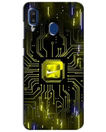 Чехол для Samsung Galaxy a20 2019 (A205F) с картинкой «Nike — золотая искра» Чехол для Samsung Galaxy a20 2019 (A205F) с картинкой «Nike — золотая искра»