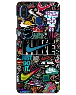 Чехол для Samsung Galaxy a20 2019 (A205F) с картинкой «Яркий коллаж Nike»