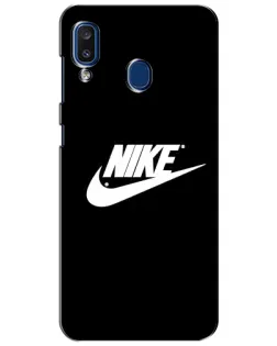 Чехол для Samsung Galaxy a20 2019 (A205F) с картинкой «Мазки краски Nike»