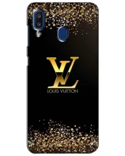 Чехол для Samsung Galaxy a20 2019 (A205F) с картинкой «LV — золотые искры»