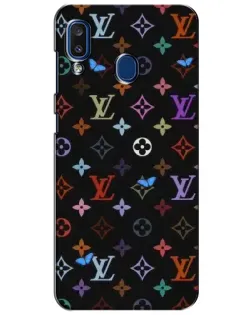 Чехол для Samsung Galaxy a20 2019 (A205F) с картинкой «Цветная монограмма LV»