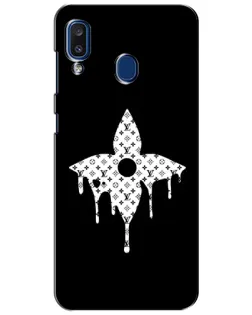 Чехол для Samsung Galaxy a20 2019 (A205F) с картинкой «Цветочная монограмма»
