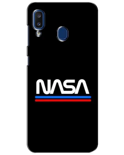Чехол для Samsung Galaxy a20 2019 (A205F) с картинкой «NASA — классика Red Blue» Чехол для Samsung Galaxy a20 2019 (A205F) с картинкой «NASA — классика Red Blue»