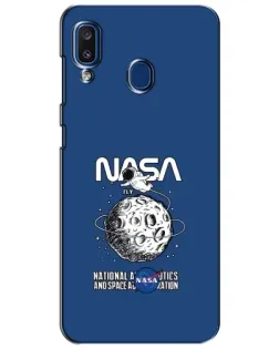 Чехол для Samsung Galaxy a20 2019 (A205F) с картинкой «NASA — лунная миссия»