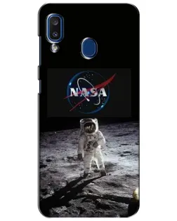 Чехол для Samsung Galaxy a20 2019 (A205F) с картинкой «Астронавт на Луне»