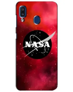 Чехол для Samsung Galaxy a20 2019 (A205F) с картинкой «NASA — красная туманность»